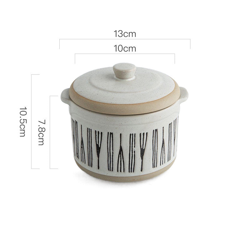 Creative Bird's Nest Ceramic Stew Cup for One Person