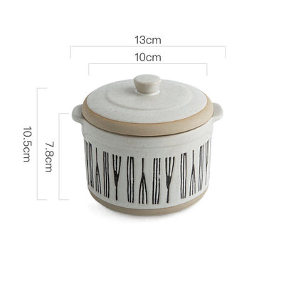 Creative Bird's Nest Ceramic Stew Cup for One Person