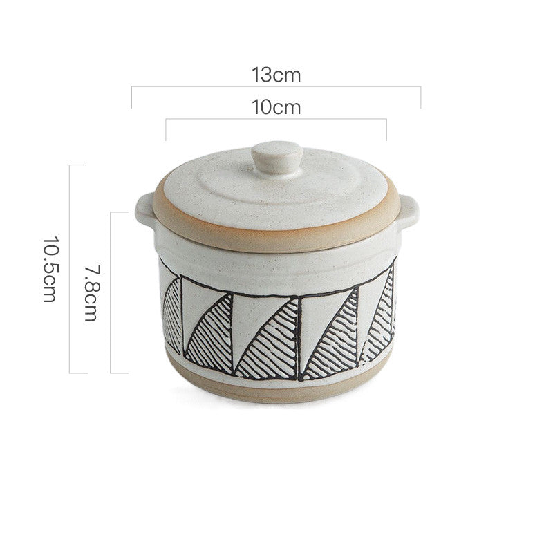 Creative Bird's Nest Ceramic Stew Cup for One Person