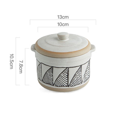 Creative Bird's Nest Ceramic Stew Cup for One Person