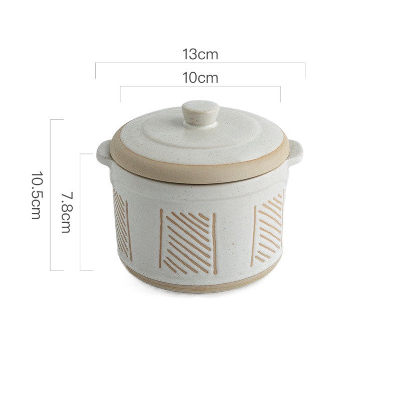 Creative Bird's Nest Ceramic Stew Cup for One Person
