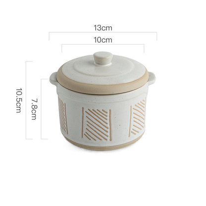 Creative Bird's Nest Ceramic Stew Cup for One Person